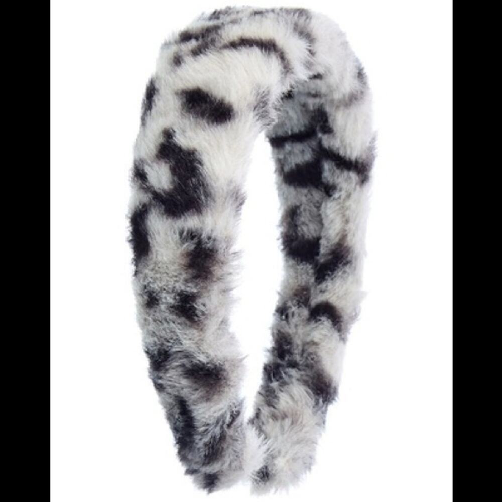 NEW Eugenia Kim Dora Faux Fur Headband in Stone/Brown
